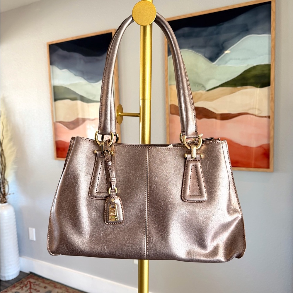 Liz Claiborne Metallic Shoulder Bag